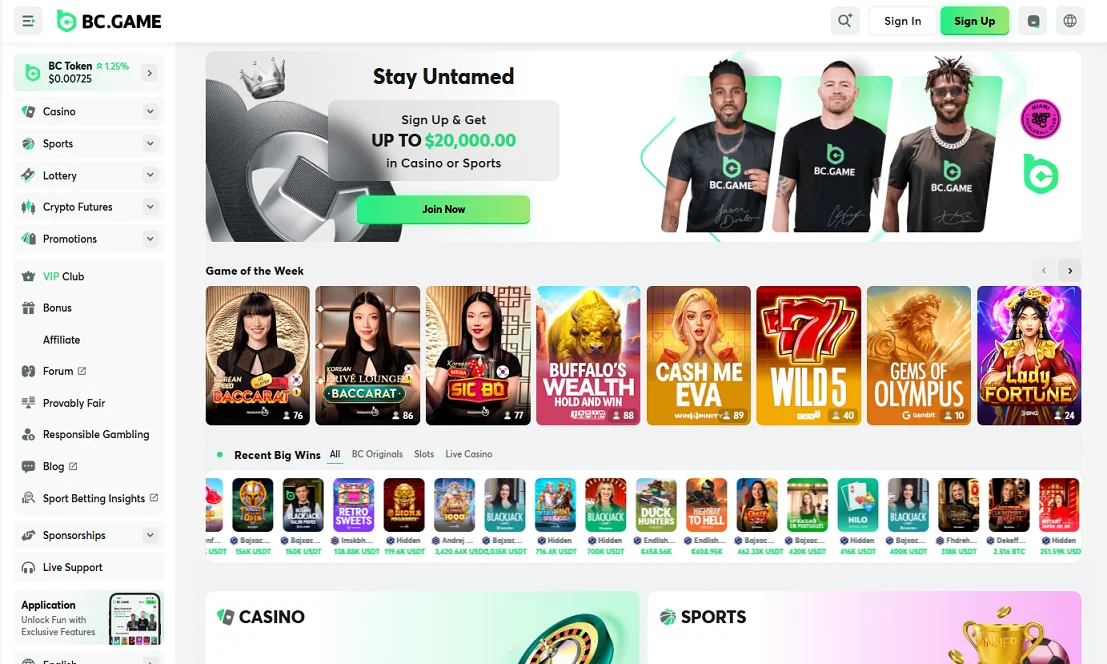 bc game website